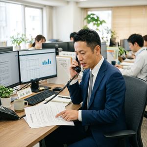 日本セーフティーの緊急連絡先への電話